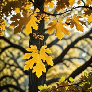 Liście dębu a cykl życia drzewa