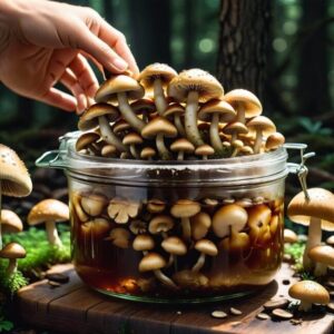 Marynowane pieczarki z cebulą