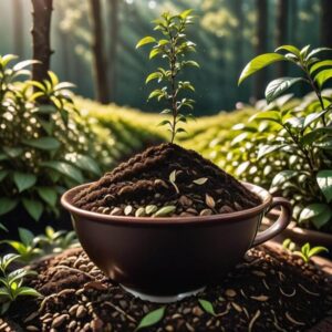 Nawożenie roślin domowych fusami z herbaty