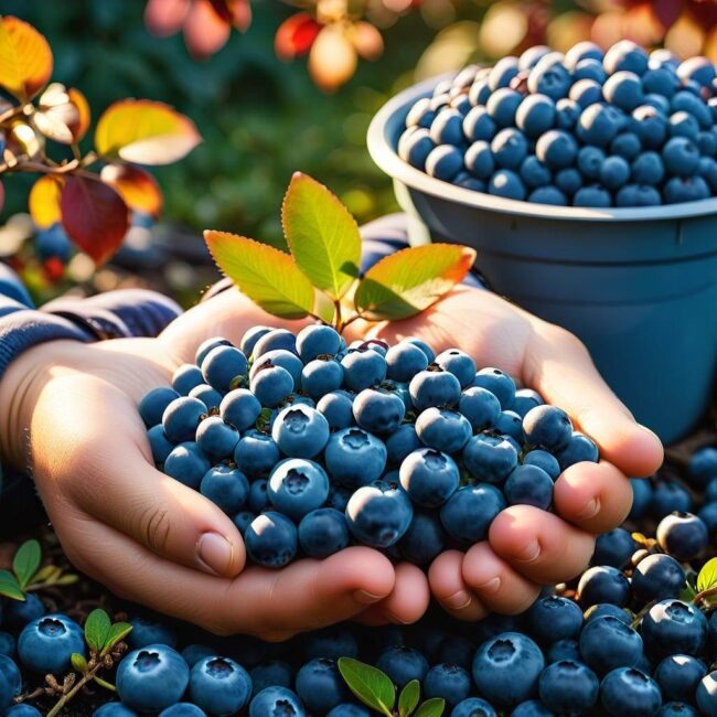 Nawozy jesiennie dostosowane do różnych odmian borówki