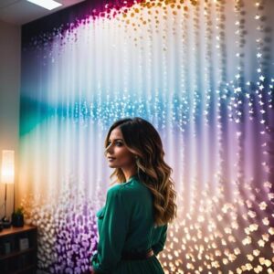 Ombre na ścianie dwukolorowe