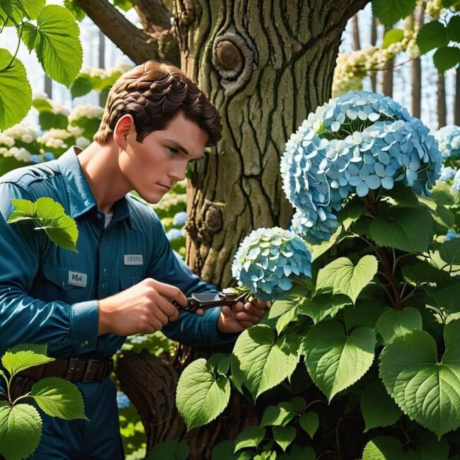 Przycinanie hortensji na pniu w donicy