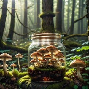 Zdrowe grzyby w słoiku bez octu