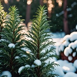 Zimowe troski o roślinę rozmaryn